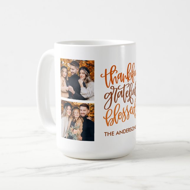 Mug Merci gracieux Nom béni 4 Photo Chute (Devant gauche)