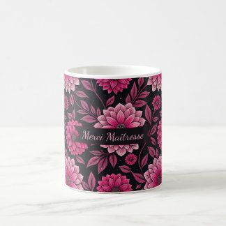 Mug Merci Maîtresse – Floral Élégant