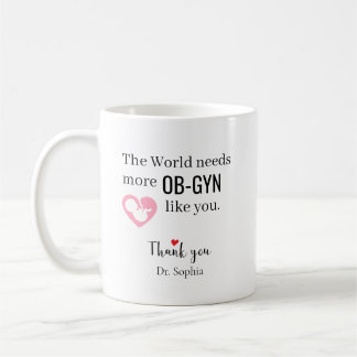Mug Merci OB-GYN Nom personnalisé