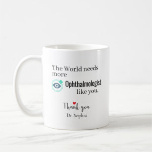 Mug Merci Ophtalmologue Nom Personnalisé