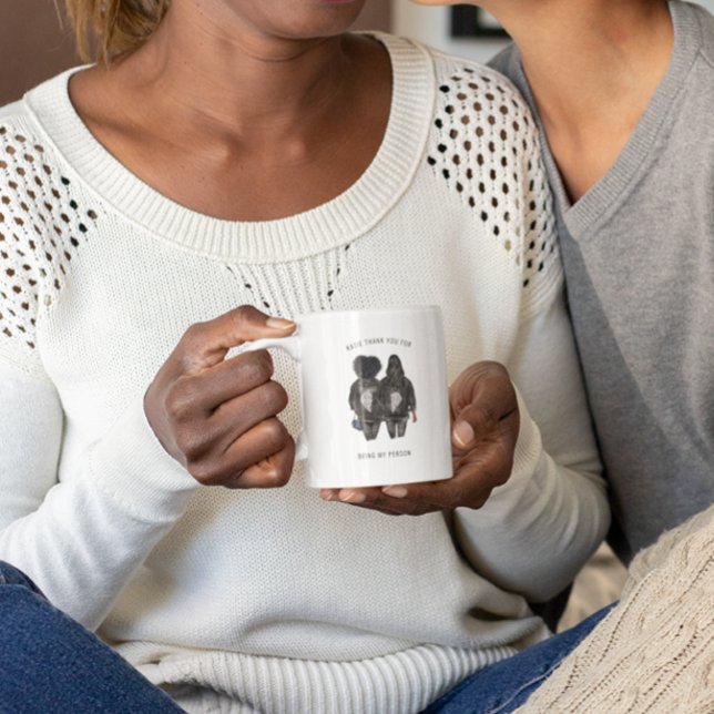 Mug Merci pour être ma personne | Meilleur ami (Créateur téléchargé)