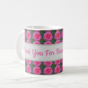 Mug Merci pour être mon professeur Motif rose rose