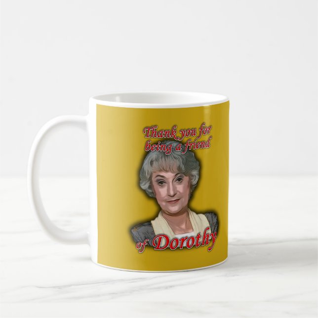 Mug Merci pour être un ami de Dorothy (Zbornak) (Gauche)