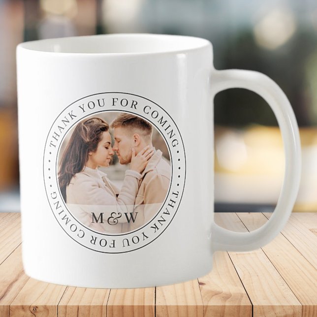 Mug Merci Pour Le Mariage Classique À Venir Photo Pers (Créateur téléchargé)
