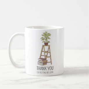 Mug Merci pour m'aider à apprendre, livres & botanique