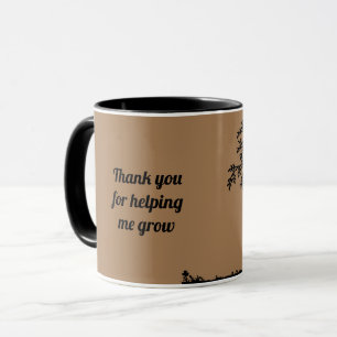 Mug Merci Pour M'Aider À Croître Appréciation De L'Ens