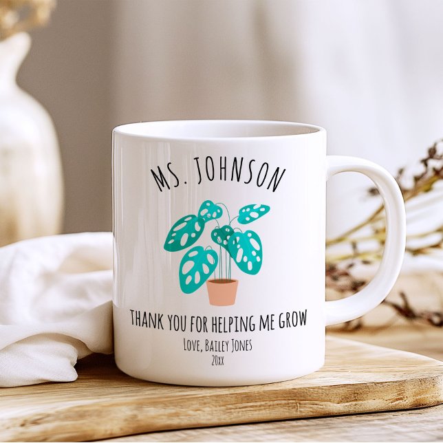 Mug Merci pour m'aider à grandir (Créateur téléchargé)