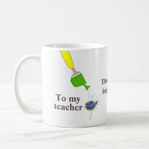 Mug "Merci pour m'aider à grandir" Pour un enseignant