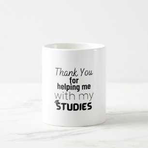 Mug Merci pour m'aider avec mes études