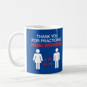 Mug Merci Pour Pratiquer La Distance Sociale