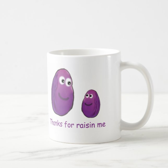 Mug Merci pour raisin sec je (Droite)