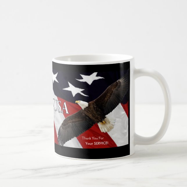 Mug Merci Pour Votre Aigle De Service (Droite)