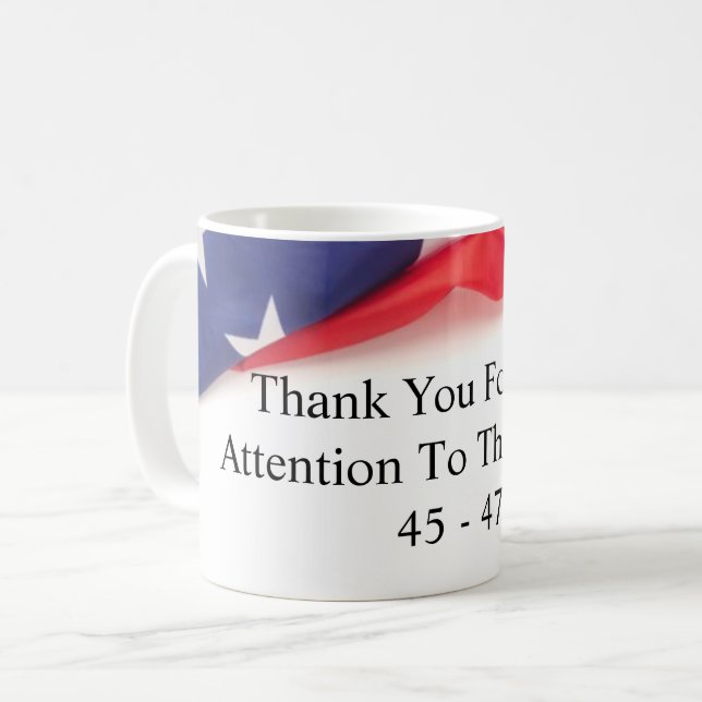 Mug - Merci Pour Votre Attention À Cette Question (Devant gauche)