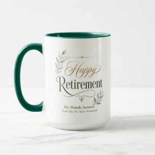 Mug Merci pour votre leadership nom personnalisé