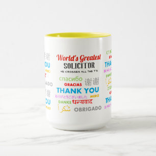 Mug Merci SOLICITOR - les mondes plus grand merci homm
