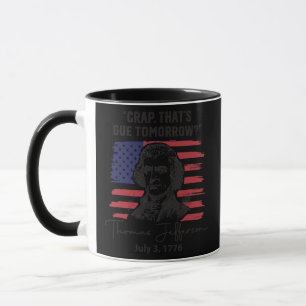 Mug Merde Qui Est Due Demain Thomas Jefferson 4