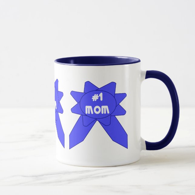 Mug Mère au ruban bleu x 3 (Droite)