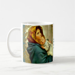 Mug Mère bénie tenant la branche de Jésus d'enfant