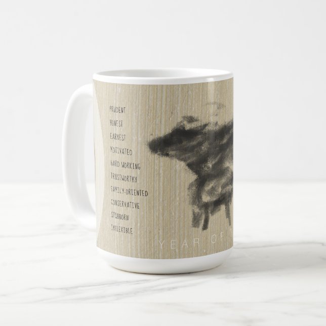 Mug Mère Buffalo et son petit chinois Ox Year Per M (Devant gauche)