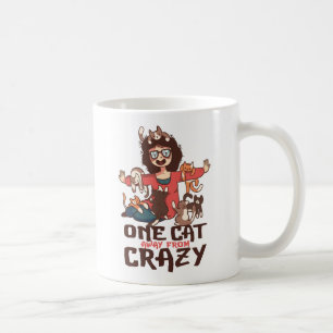 Mug Mère chaton chat fou cadeau Kitty Kitten Femmes