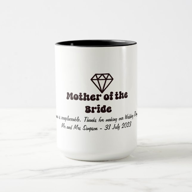 Mug Mère de la mariée (Centre)