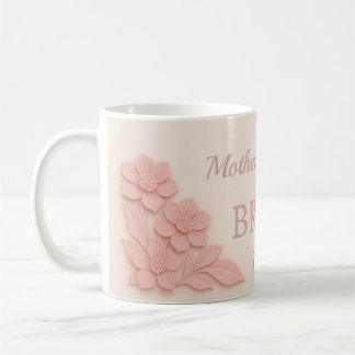 Mug Mère de la mariée fleurs roses