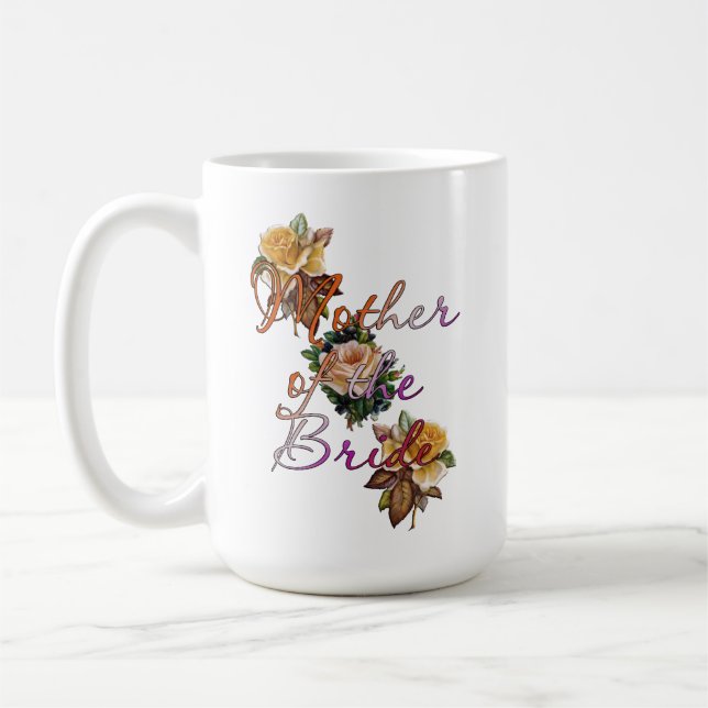 Mug Mère De La Mariée Floral (Gauche)