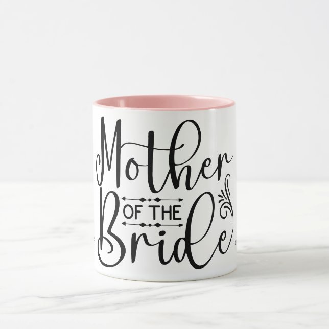 Mug Mère de la mariée FlowScript Personnalisé (Centre)