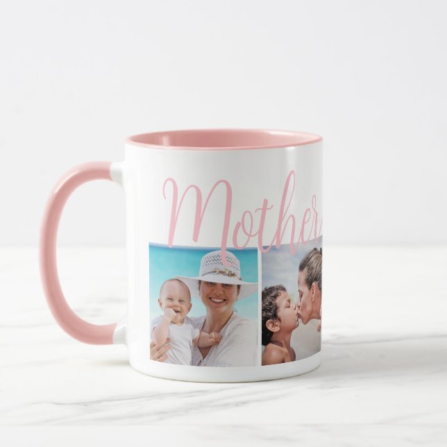 Mug Mère De L'Année Fête Des Mères Photo Collage (Gauche)