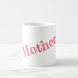 Mug Mère de texte rouge