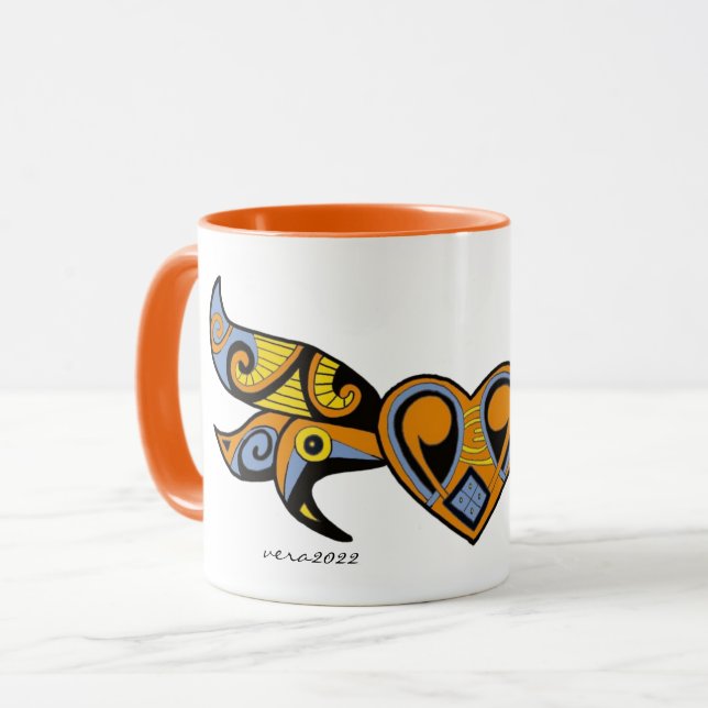 Mug Mère déesse Trypillian Ukrainien (Devant gauche)