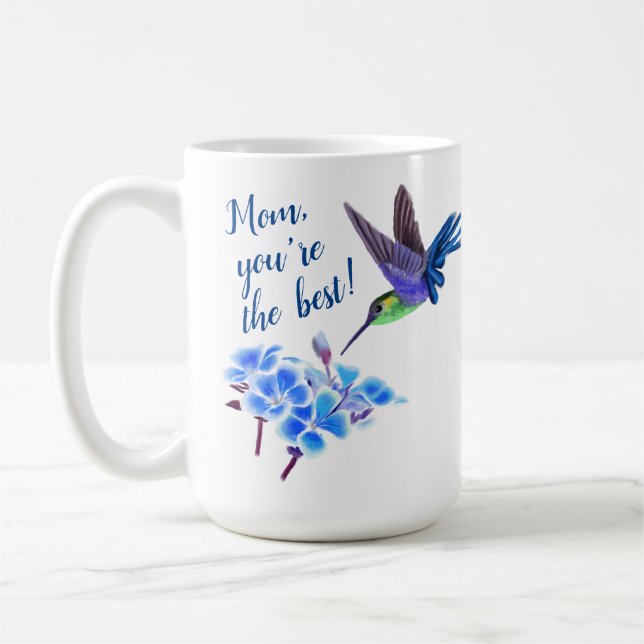 Mug Mère des colibris et des fleurs (Gauche)