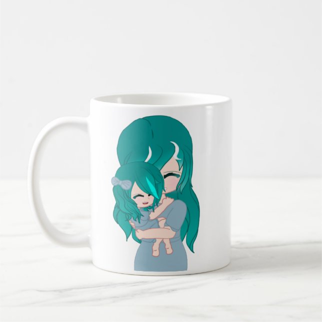 Mug Mère et fille de dessin (Gauche)