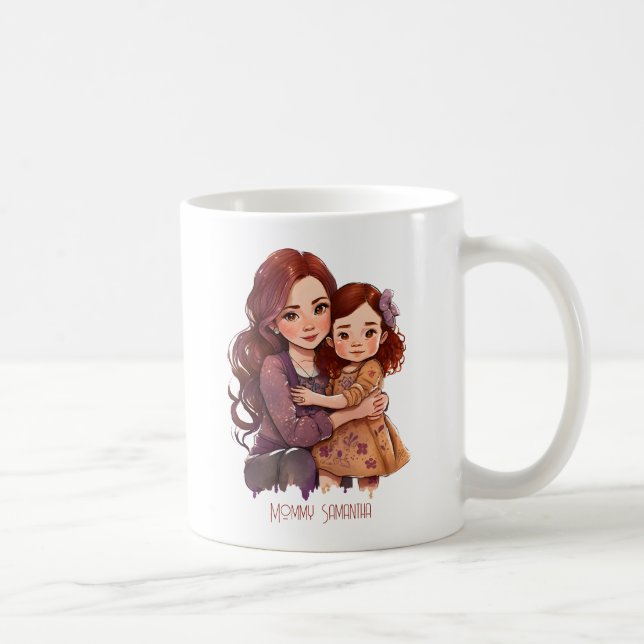 Mug Mère et fille parkly personnalisée (Droite)