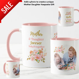 Mug Mère et fille toujours lié Floral PHOTO
