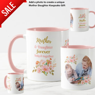 Mug Mère et fille toujours lié Floral PHOTO