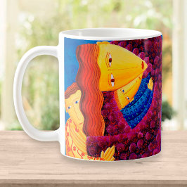Mug Mère et Fils Peinture familiale contemporaine