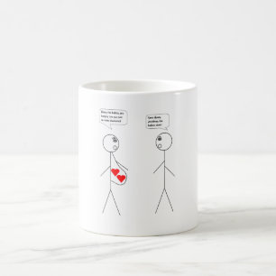 Mug Mère et/ou Père à être (jumeaux) - Chocolat