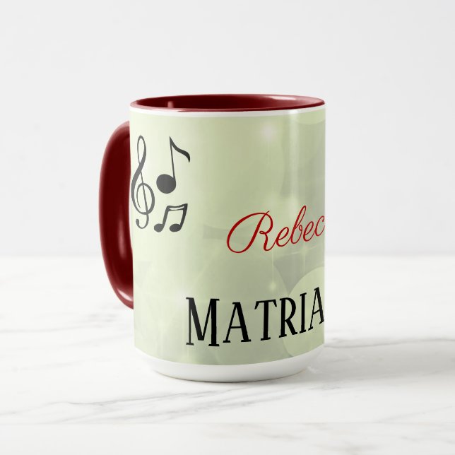 Mug Mère matriarche musicale personnalisée (Devant gauche)