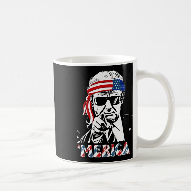 Mug Merica Trump 4 juillet heureux Trump Drapeau améri (Droite)