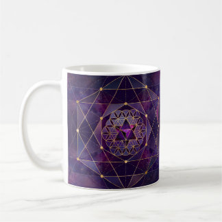 Mug Merkabah en fleur de vie - Géométrie sacrée