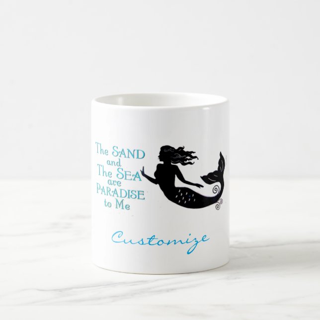 Mug Mermaid de plage de sable et de mer Thunder_Cove (Centre)