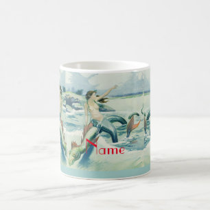 Mug Mermaid Riding Serpent de mer Thunder_Cove