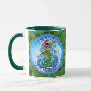 Mug Mermaid Warrior Green Je Suis MERMAID
