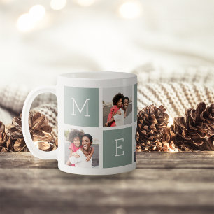 Mug MERRY 5 Collage photo Noël