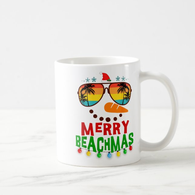 Mug Merry Beachmas Trocal Christmas Hawaii Snowman Bea (Droite)