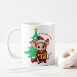 Mug Merry Cheesemas - Cute Mouse -