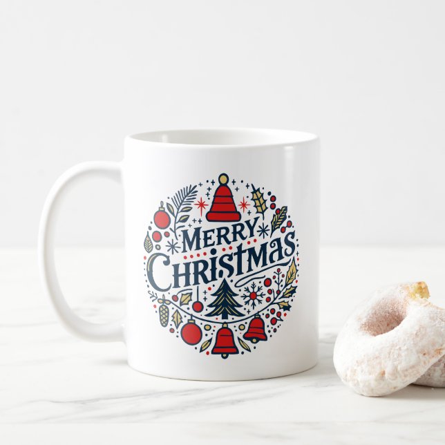 Mug Merry Christmas 3 (Avec donut)
