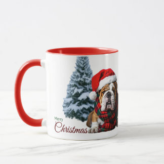 Mug Merry Christmas Bulldog