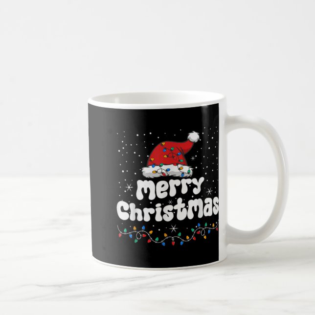 Mug Merry Christmas Family Matching Xmas Santa Hat Xma (Droite)